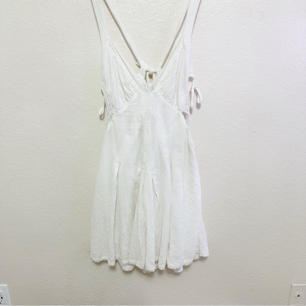 New free people Vivi Lace Trim Minidress size L - Picture 6 of 14
